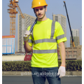 EN 20471 Rundhalsausschnitt mit hoher Sichtbarkeit Hi Vis T-Shirts mit reflektierenden Streifen